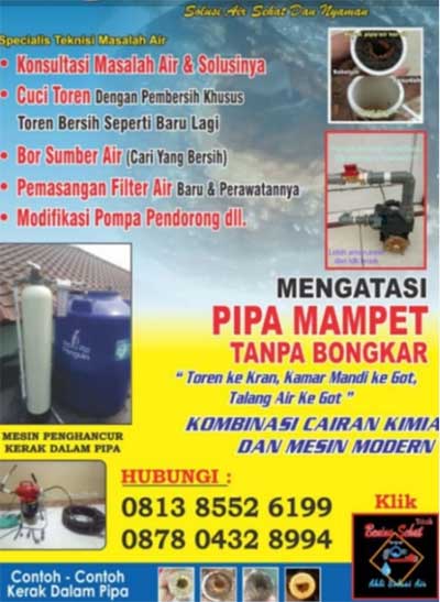 Saluran Pipa Mampet Bekasi Tanpa Bongkar