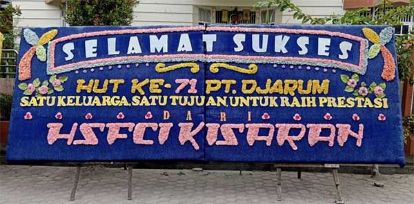 KARANGAN BUNGA SELAMAT SUKSES
