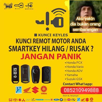Ahli Kunci Motor Keyless Bekasi